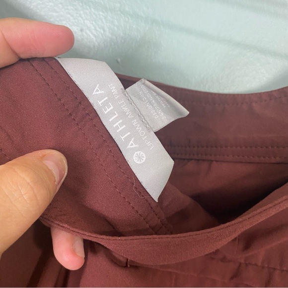 Athleta Uptown Ankle Pant Sz 6 Cognac Red Brown 530632 Cargo - Picture 7 of 7